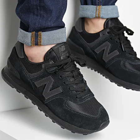 Giày New Balance 574 'Triple Black' ML574EVE - Ảnh 2