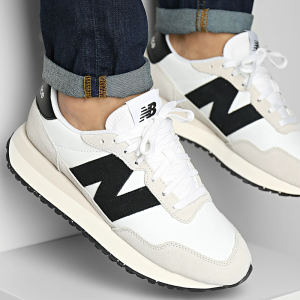 Alternative view of Giày New Balance 237 Sea Salt 'Black White' MS237SF