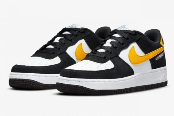 Giày Nike Air Force 1 Low Athletic Club Black University Gold DH9597-002 - Ảnh 3