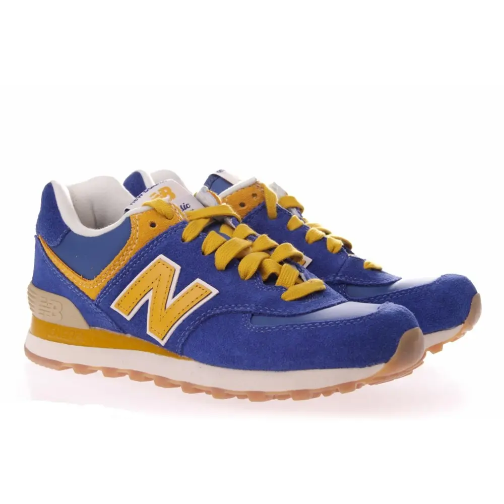Giày New Balance Unisex 574 Low top Running Shoes Blue ML574VBY - Ảnh 3