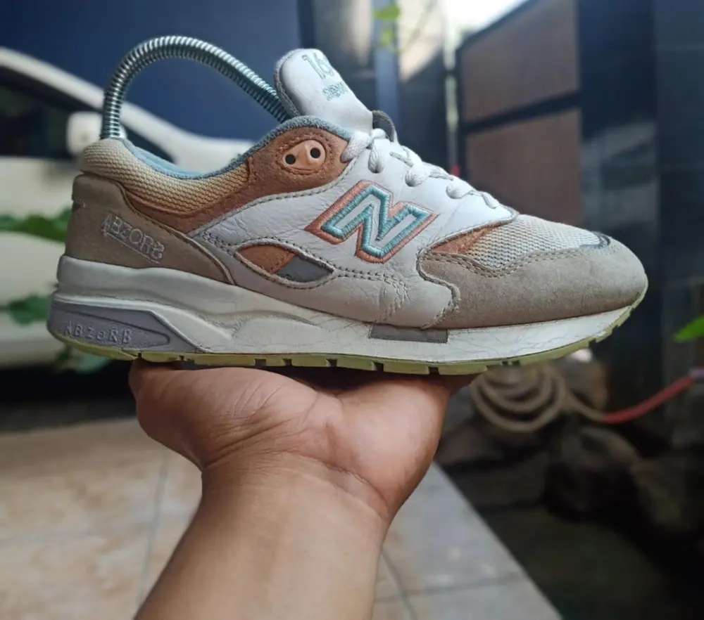 Giày New Balance 1600 'Grey Brown' CM1600GP - Ảnh 3