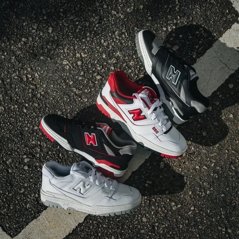 Giày New Balance 550 'Black Red' BB550SG1 - Ảnh 4