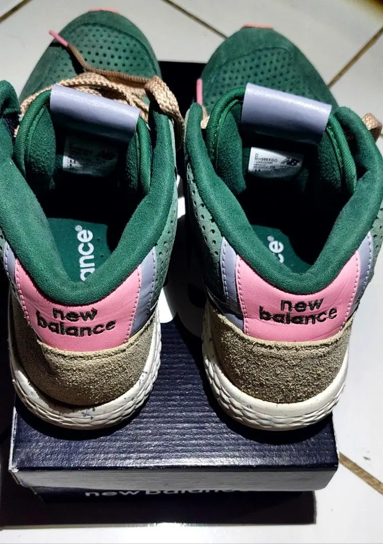 Alternative view of Giày New Balance 988 Fresh Foam Mid Green Pink MH988XGO