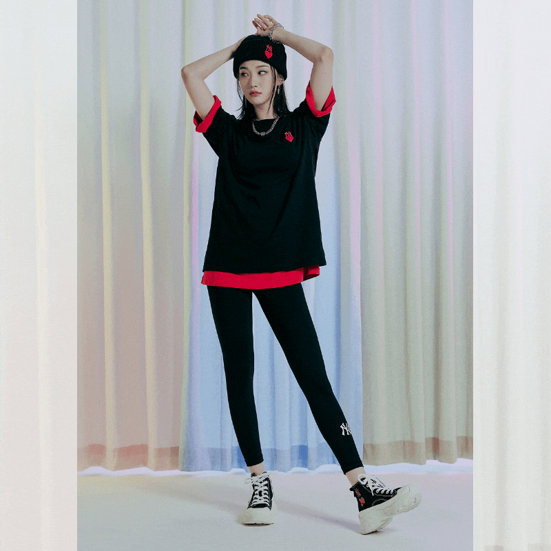 Giày MLB Chunlky High Heart New York Yankees 3ASHU321N-50BKS - Ảnh 8