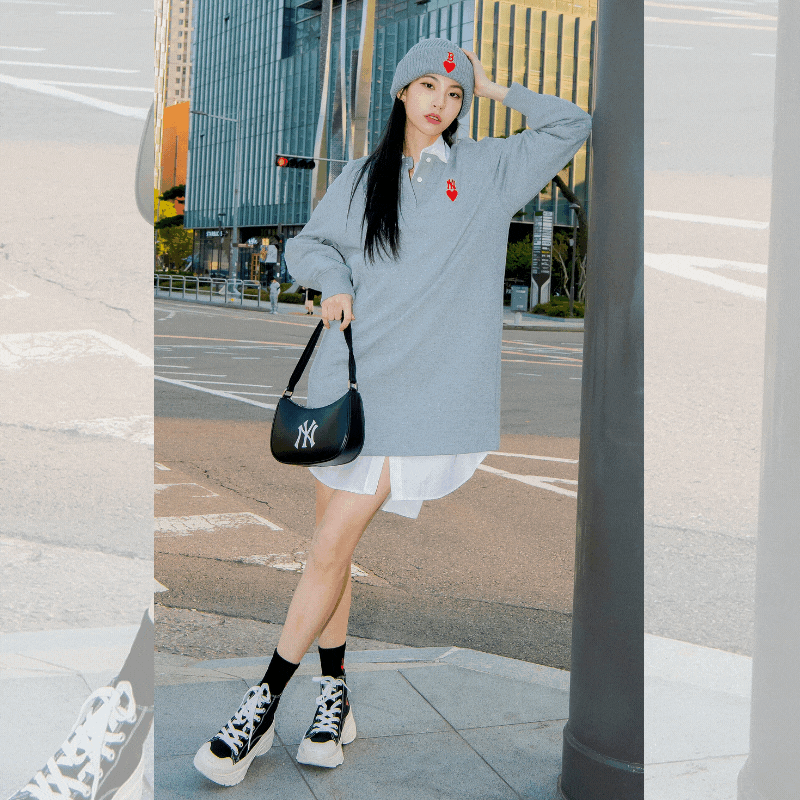 Giày MLB Chunlky High Heart New York Yankees 3ASHU321N-50BKS - Ảnh 7