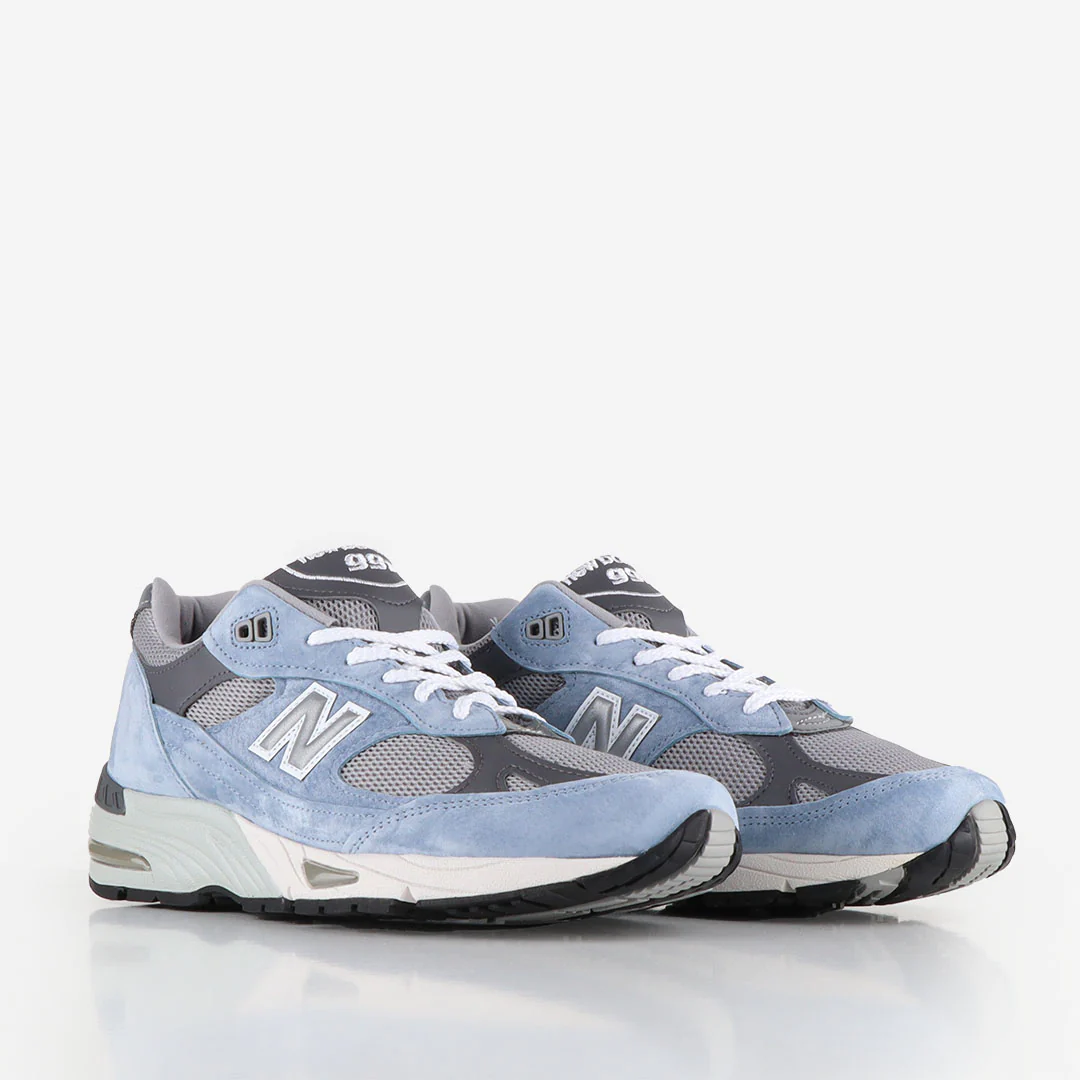 Giày New Balance 991 Made in England 'Dusty Blue' M991BGG - Ảnh 3