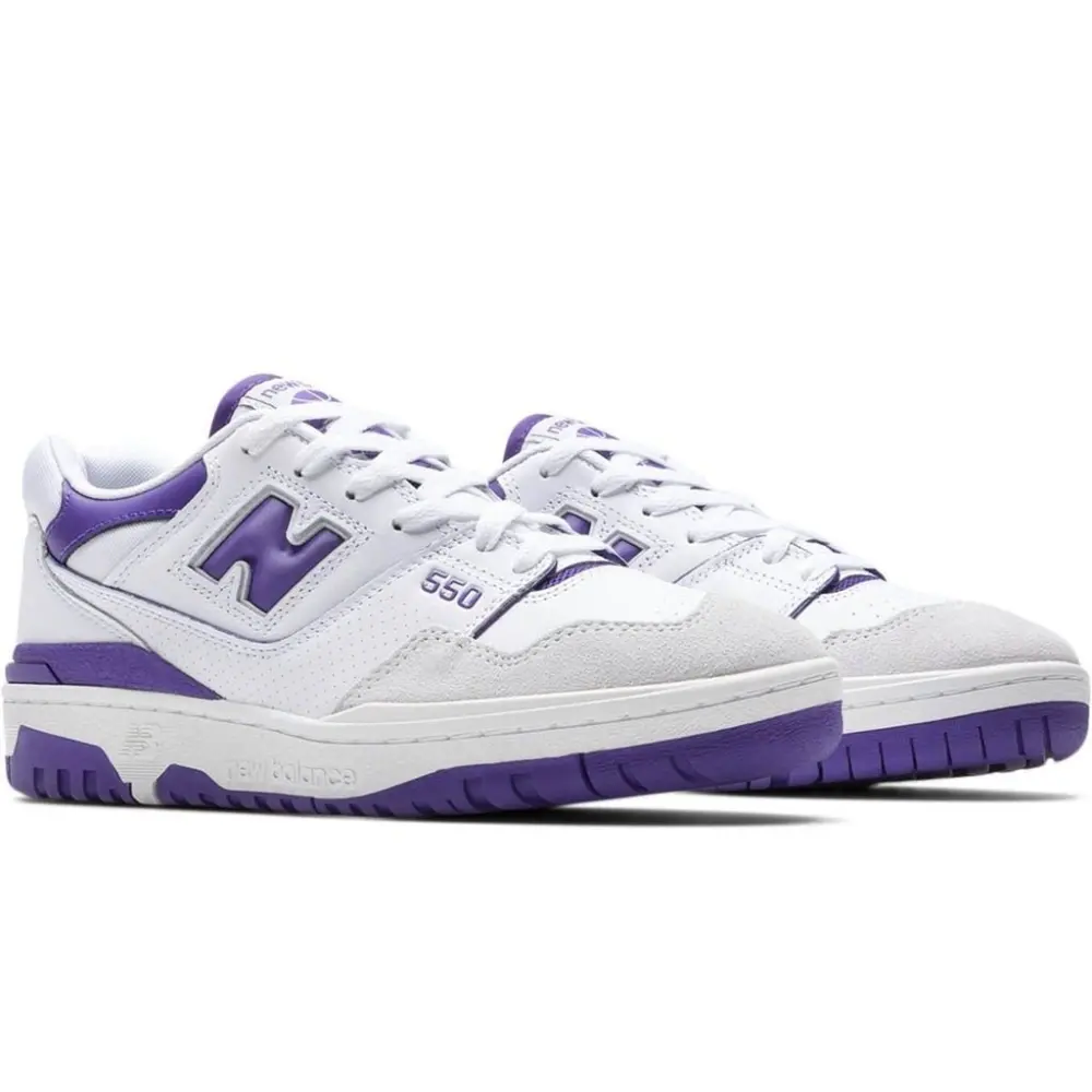 Giày New Balance 550 'White Purple' BB550WR1 - Ảnh 3