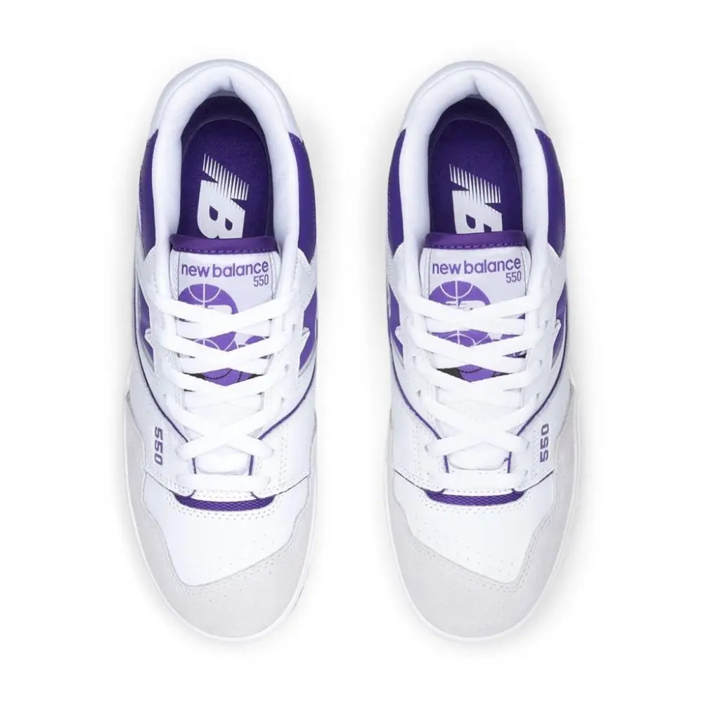 Giày New Balance 550 'White Purple' BB550WR1 - Ảnh 4