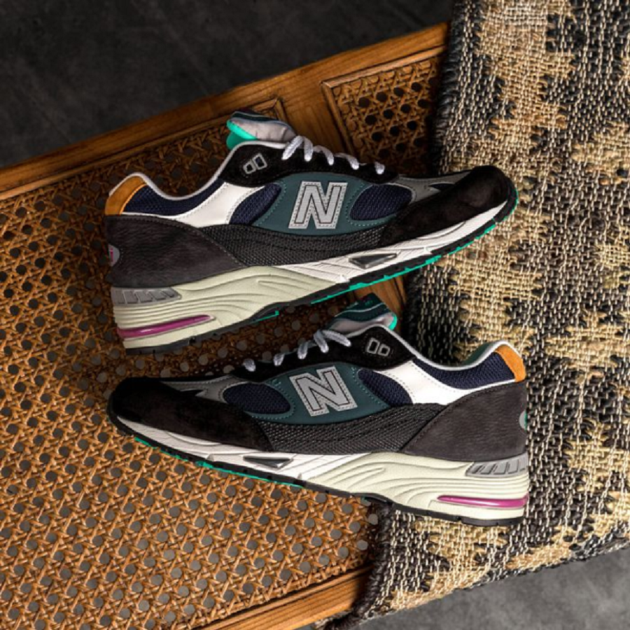 Giày New Balance 991 Made In England ‘Black Blue’ M991MM - Ảnh 3