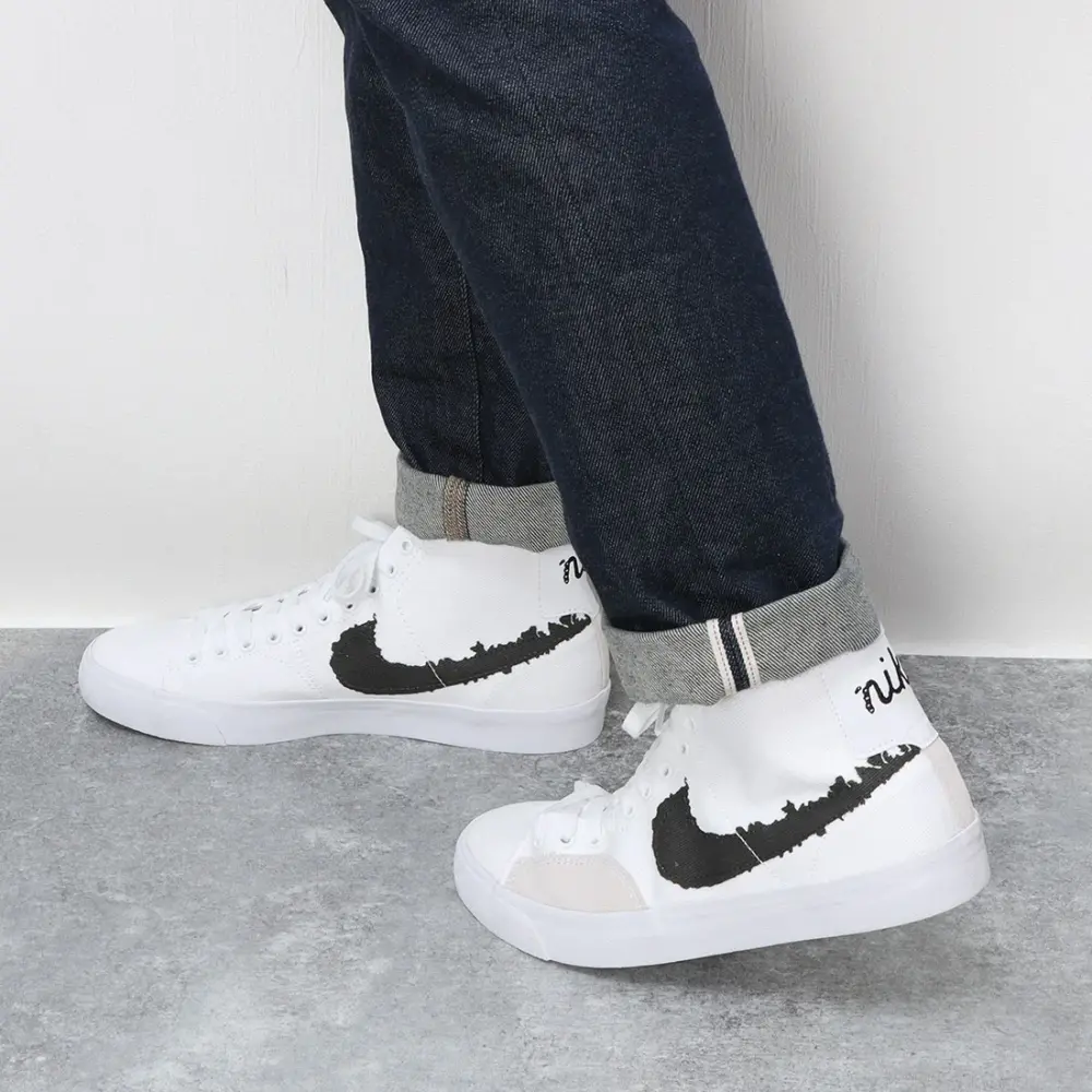 Giày Nike SB Blazer Court Mid 'Black White' DM8553-100 - Ảnh 3