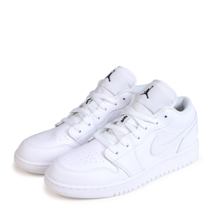 Alternative view of Giày Nike Air Jordan 1 Low GS 'Triple White' 553560-110