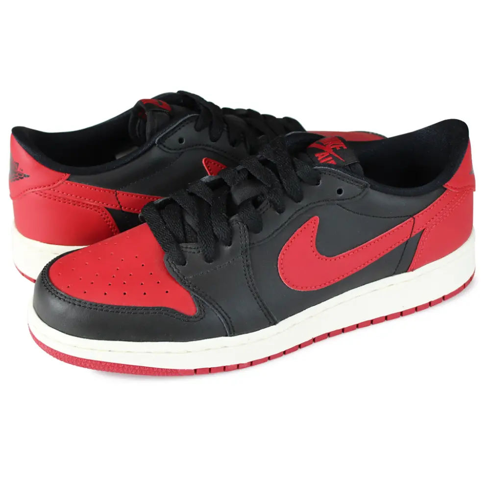 Alternative view of Giày Nike Air Jordan 1 Retro Low OG GS 'Bred' 709999-001