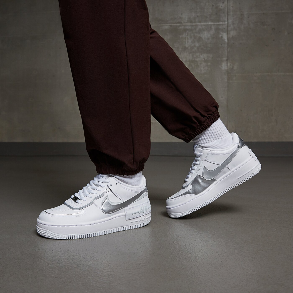 Giày Nike Air Force 1 Shadow 'White Metallic Silver' CI0919-119 - Ảnh 5