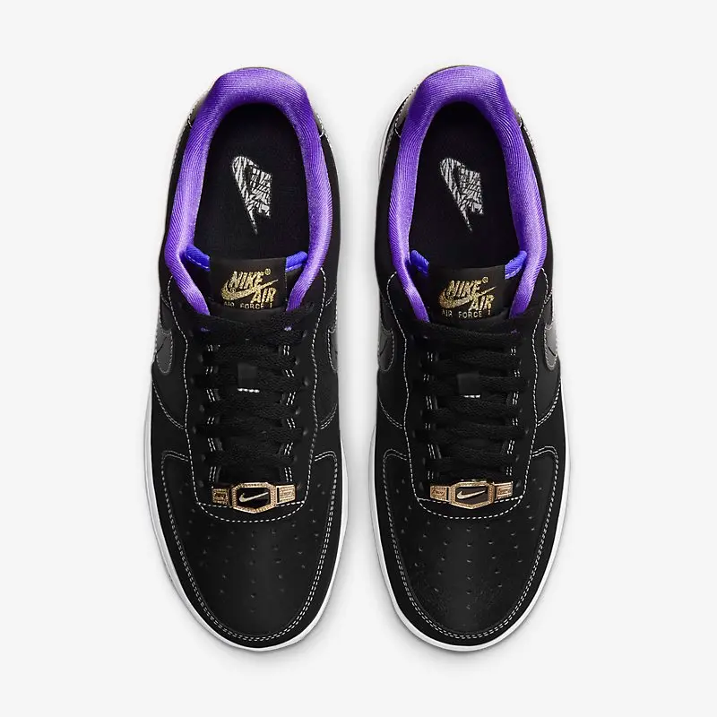 Alternative view of Giày Nike Air Force 1 '07 LV8 EMB World Champions 'Black Iron Grey' DR9866-001