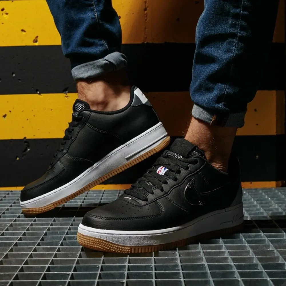 Giày Nike NBA x Air Force 1 07 LV8 'Black Wolf Grey' CT2298-001 - Ảnh 9