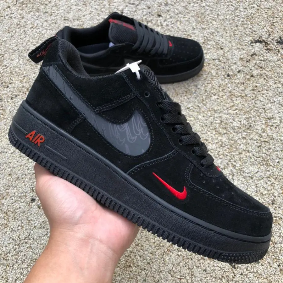 Giày Nike Air Force 1 Low 'Black Orange' DZ4514-001 - Ảnh 3