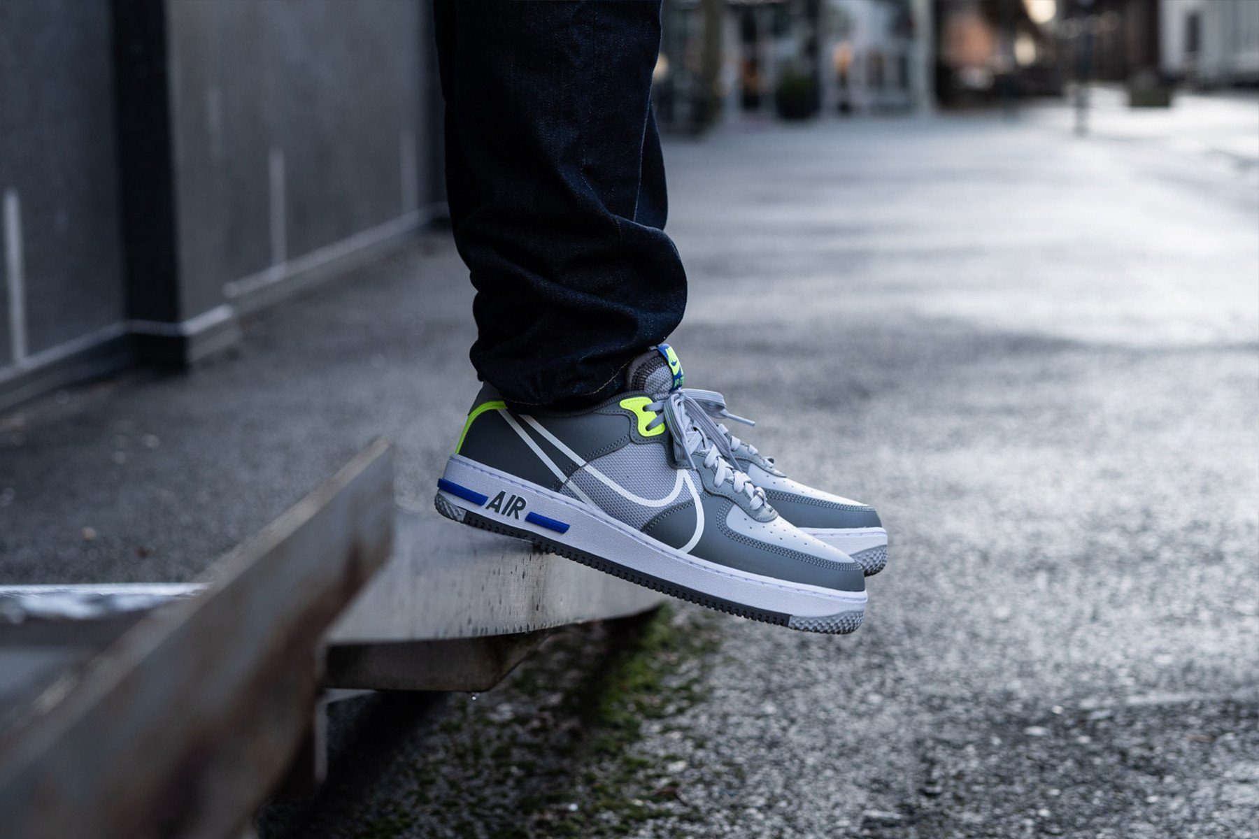 Giày Nike Air Force 1 React 'Wolf Grey' CD4366-002 - Ảnh 2