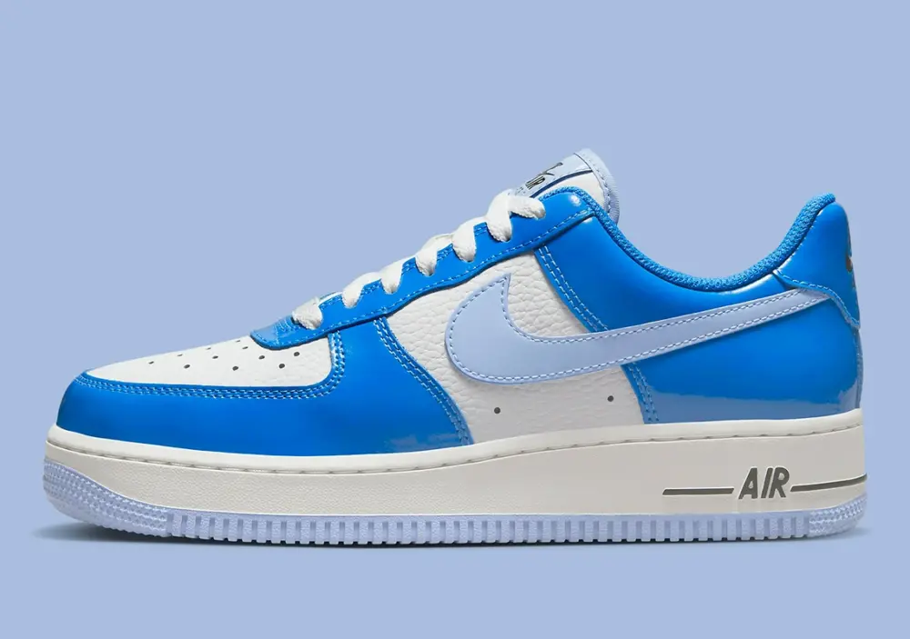 Giày Nike Air Force 1 Low 'Blue Patent' FJ4801-400 - Ảnh 4