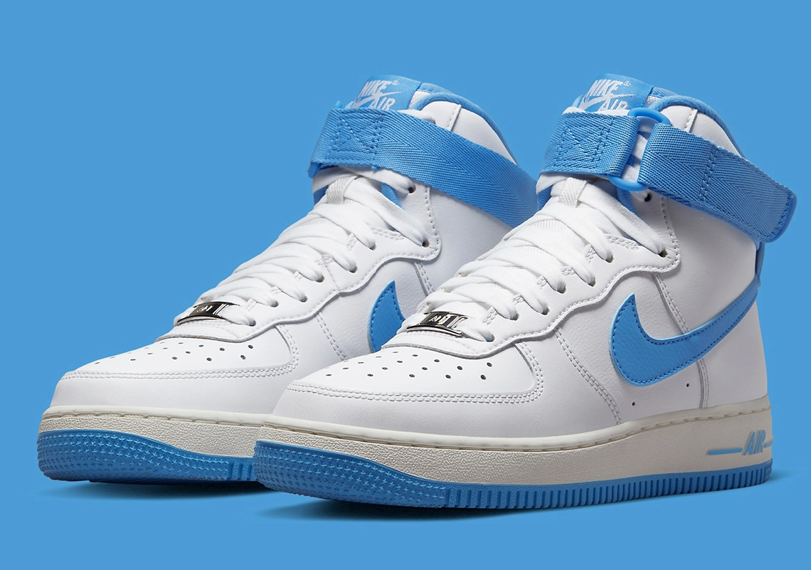 Giày Nike Air Force 1 High OG QS 'University White Blue' DX3805-100 - Ảnh 4