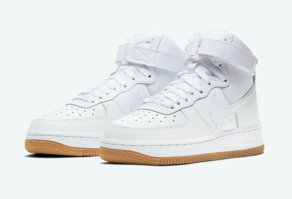 Alternative view of Giày Nike Air Force 1 High GS 'White Gum' DH1058-100