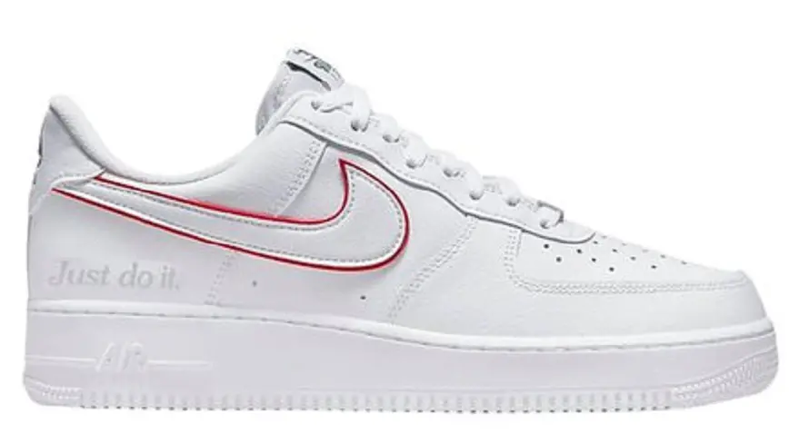 Giày Nike Air Force 1 Low Just Do It White Red DQ0791-100