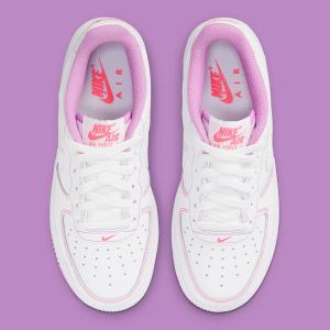 Alternative view of Giày Nike Air Force 1 '07 Low GS 'Contrast Stitch - Fuchsia Glow' CW1575-110
