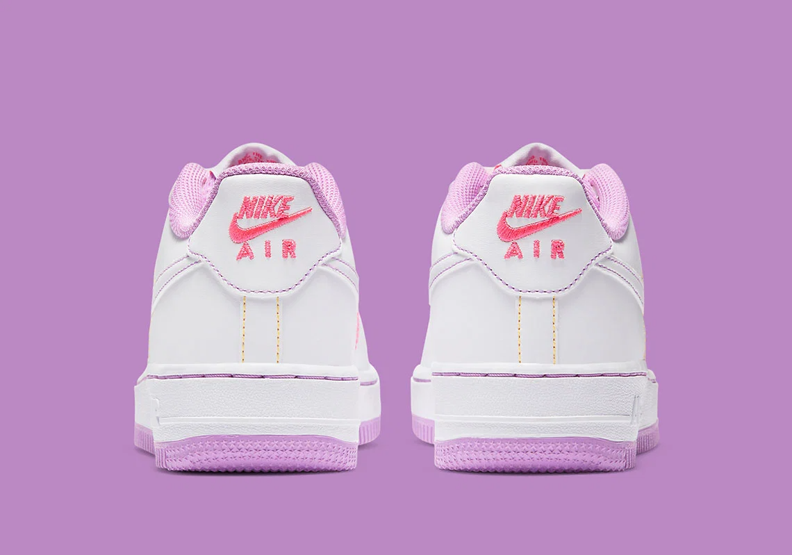 Giày Nike Air Force 1 '07 Low GS 'Contrast Stitch - Fuchsia Glow' CW1575-110 - Ảnh 4