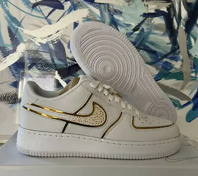 Alternative view of Giày Nike Air Force 1 Low CR7 Ronaldo White Gold Premium DN2501-991