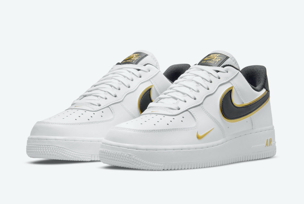 Giày Nike Air Force 1 '07 LV8 'Metallic Swoosh Pack White Metallic Gold' - Ảnh 2