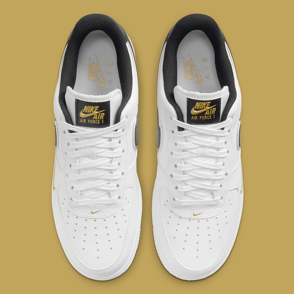 Giày Nike Air Force 1 '07 LV8 'Metallic Swoosh Pack White Metallic Gold' - Ảnh 5