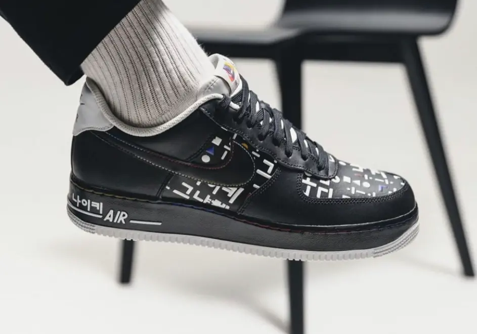 Giày Nike Air Force 1 Low '07 LV8 'Hangul Day Black' DO2704-010 - Ảnh 3