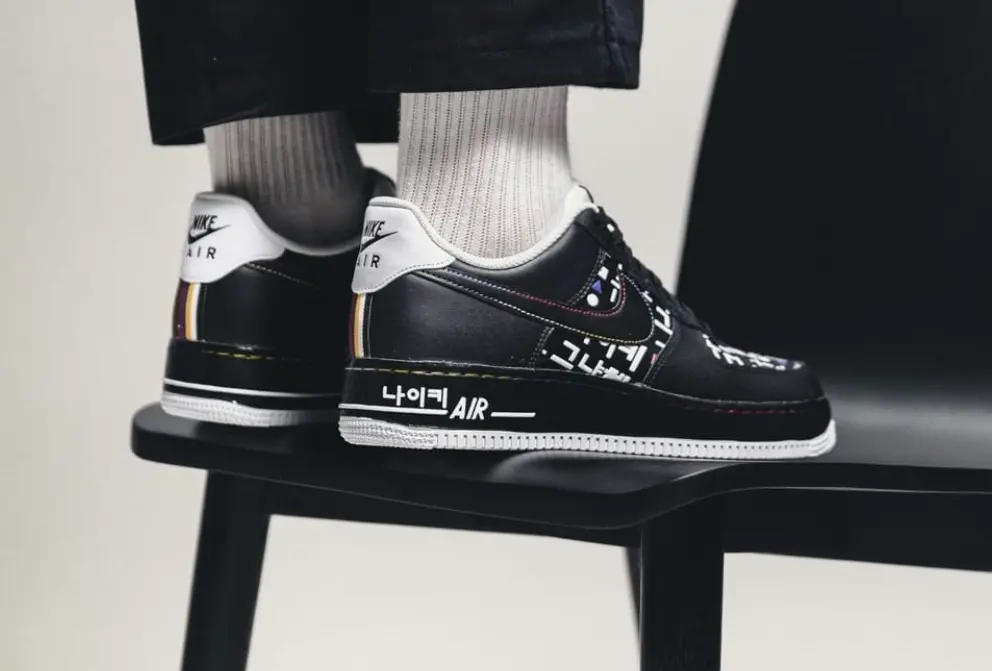 Giày Nike Air Force 1 Low '07 LV8 'Hangul Day Black' DO2704-010 - Ảnh 5