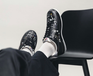 Alternative view of Giày Nike Air Force 1 Low '07 LV8 'Hangul Day Black' DO2704-010