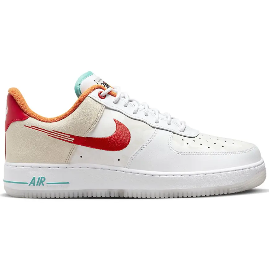 Giày Nike Air Force 1 Low 'Just Do It White Red Teal' FD4205-161