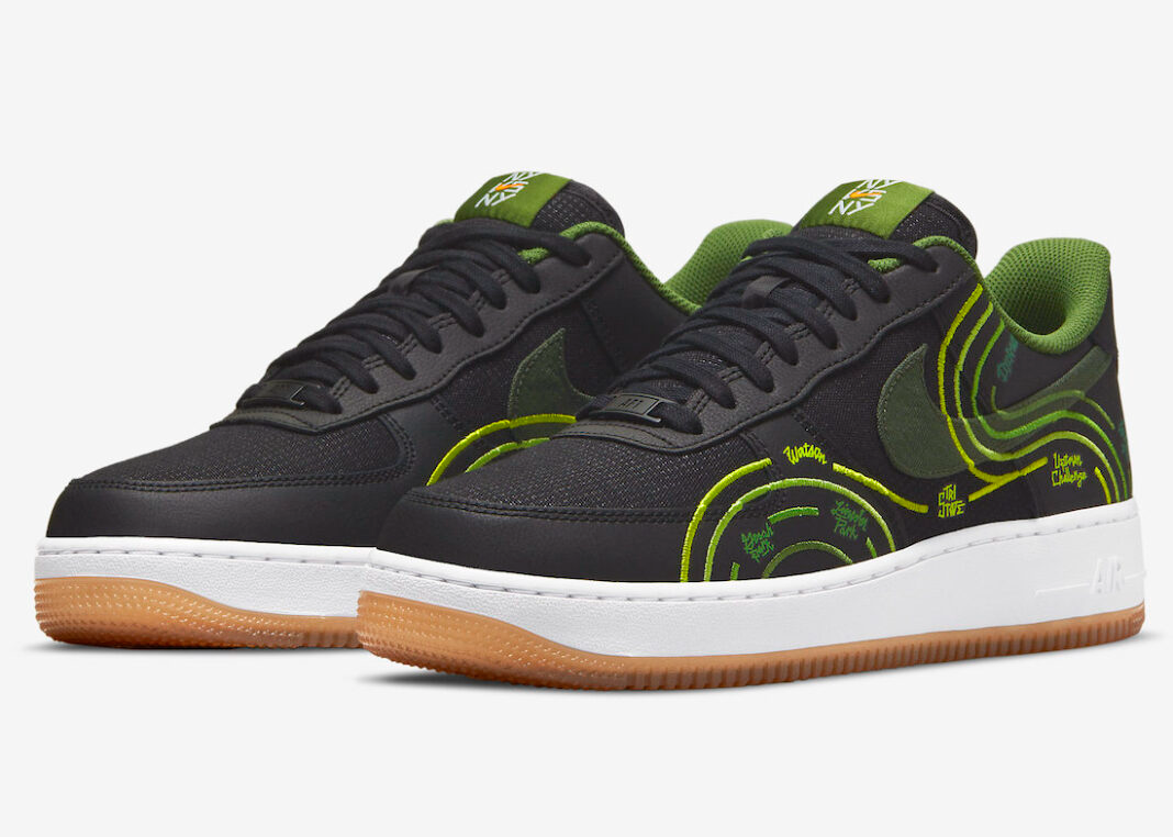 Giày Nike Air Force 1 Low NY vs NY 'Black Green' DV2123-001 - Ảnh 2