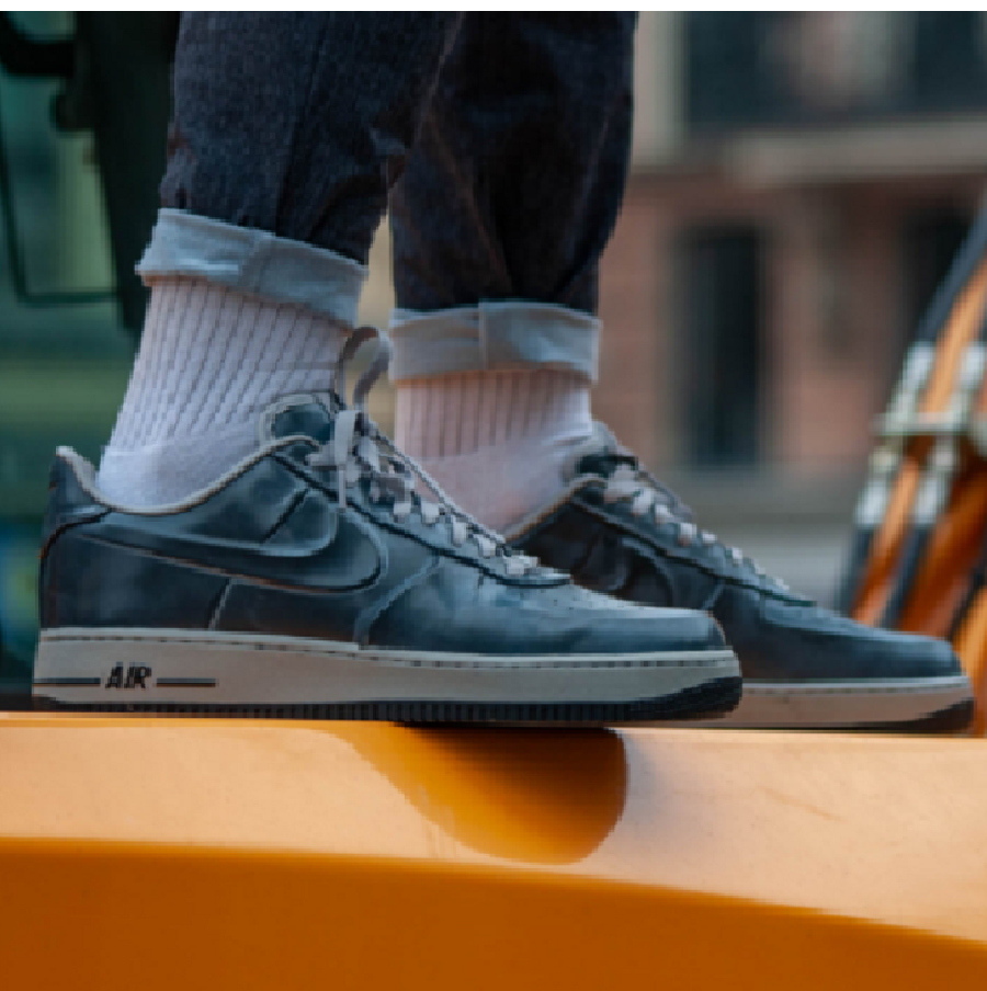 Giày Nike Air Force 1 Low VT Supreme ‘Medium Grey’ 472514-002 - Ảnh 2