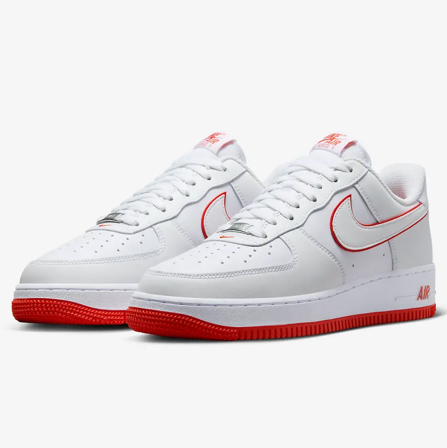 Giày Nike Air Force 1 Low 'White Orange' DV0788-102 - Ảnh 6