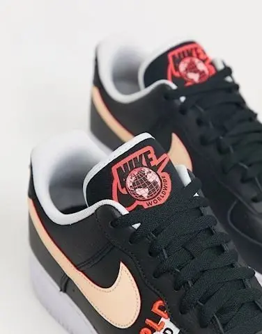 Alternative view of Giày Nike Air Force 1 Low 'Worldwide Pack Black Crimson' CK6924-001
