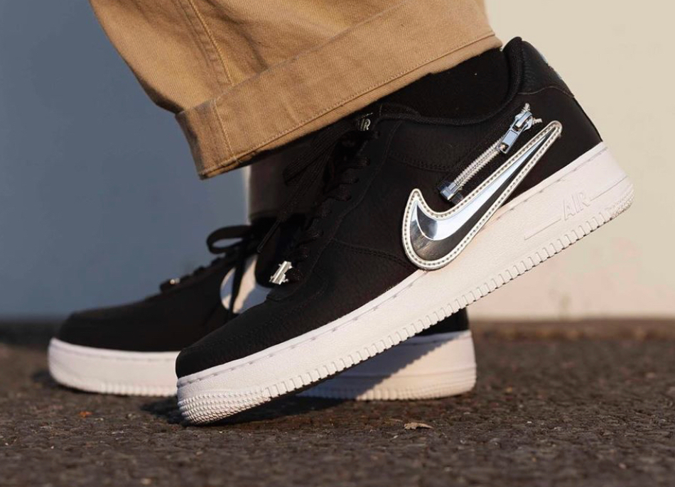 Giày Nike Air Force 1 '07 Premium 'Silver Swoosh' CW6558-001 - Ảnh 6