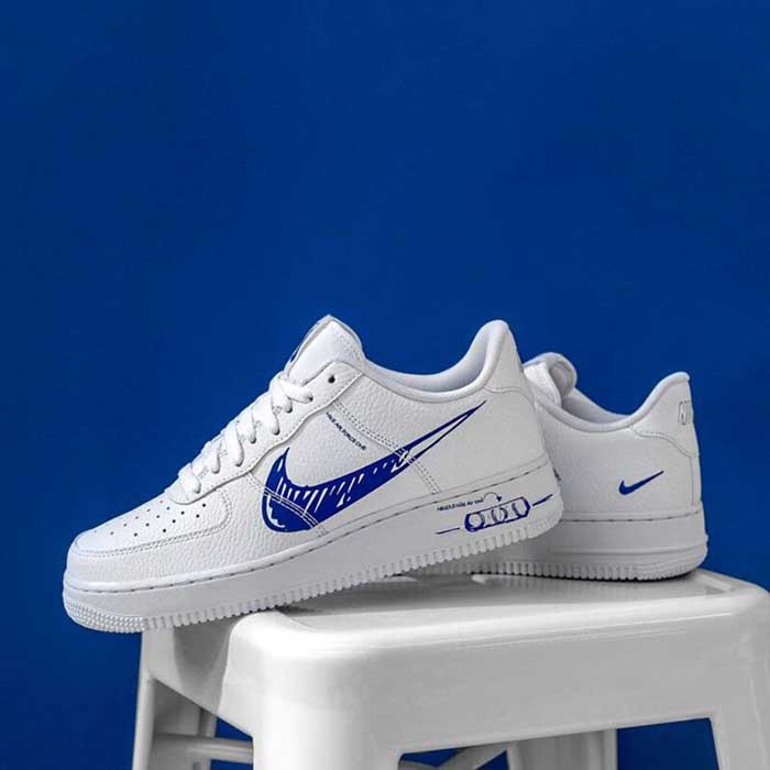 Giày Nike Air Force 1 Low 'Sketch Royal' CW7581-100 - Ảnh 4