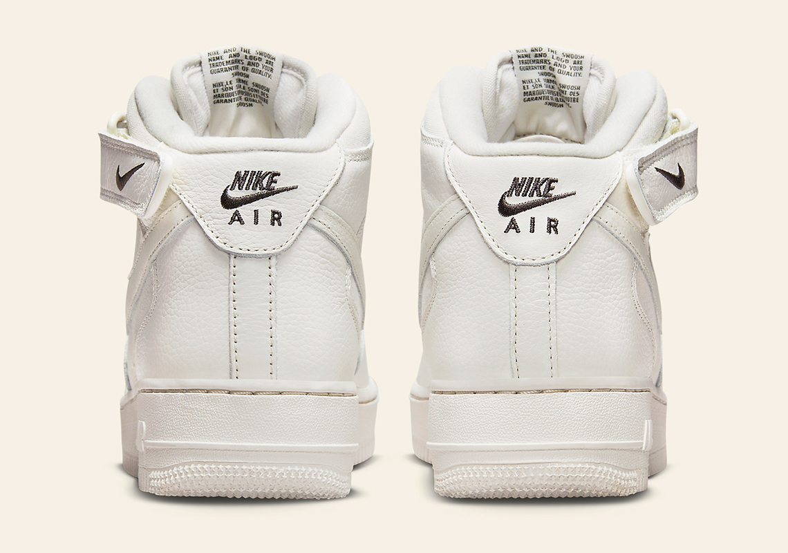 Giày Nike Air Force 1 Mid 'Light Bone' FB2036-101 - Ảnh 4