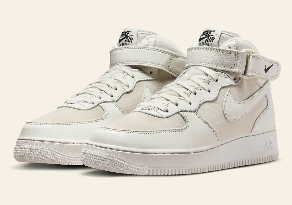 Alternative view of Giày Nike Air Force 1 Mid 'Light Bone' FB2036-101