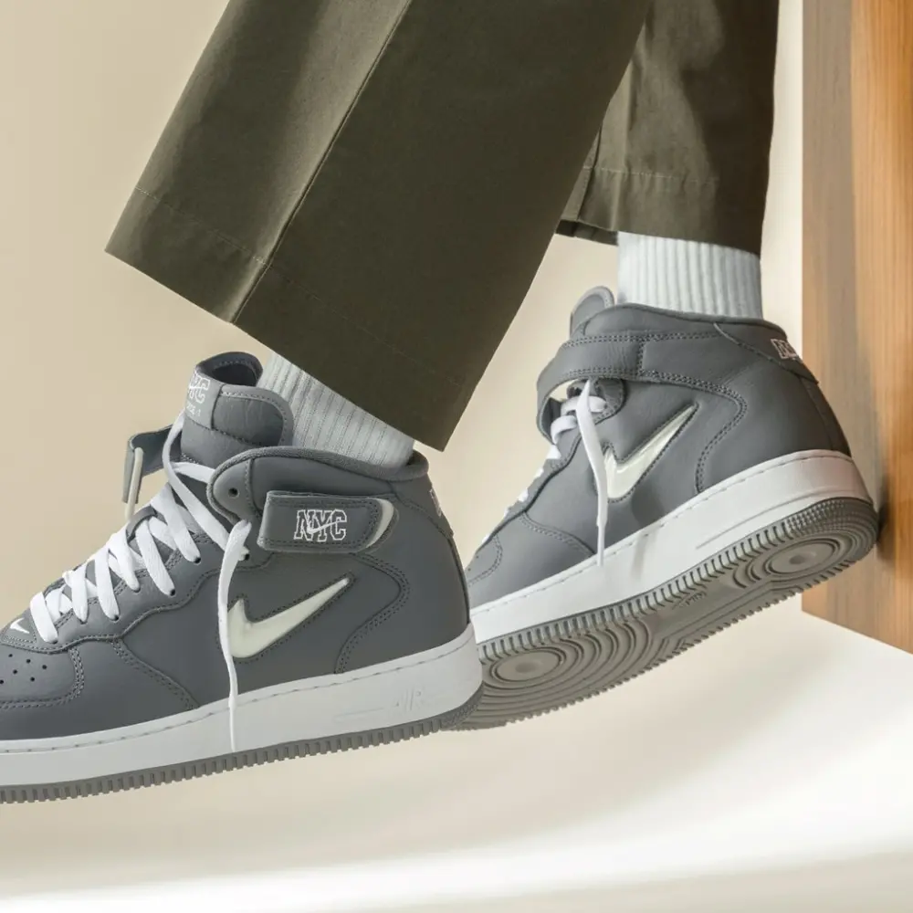 Giày Nike Air Force 1 Mid Jewel QS 'Cool Grey' DH5622-001 - Ảnh 5