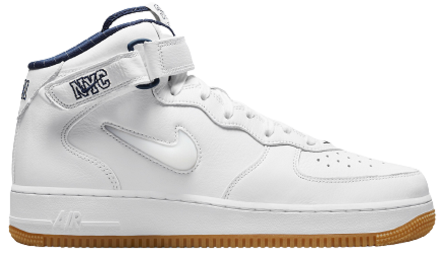 Giày Nike Air Force 1 Mid Jewel NYC 'White Navy Blue' DH5622-100