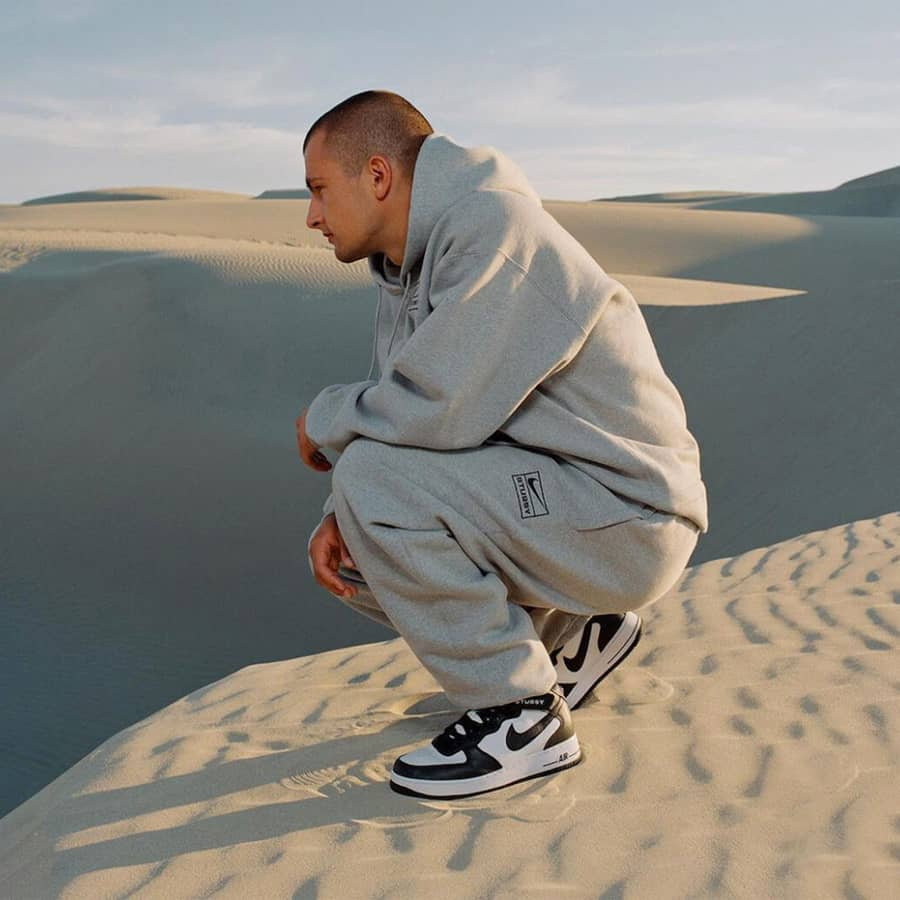 Giày Nike Air Force 1 Mid Stussy 'Light Bone' DJ7840-002 - Ảnh 6