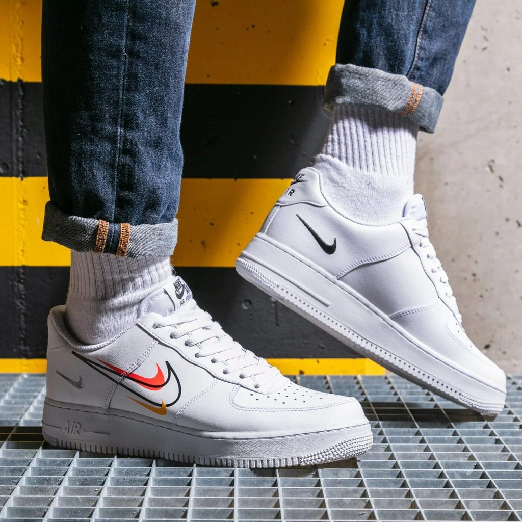 Giày Nike Air Force 1 Low Multi-Swoosh White DM9096-100 - Ảnh 4
