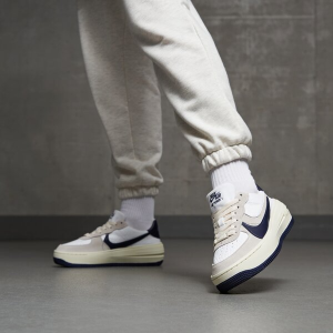 Alternative view of Giày Nike Wmns Air Force 1 PLTAFORM 'Summit White Navy' FB8481-100