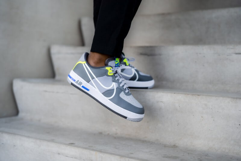 Giày Nike Air Force 1 React 'Wolf Grey' CD4366-002 - Ảnh 5