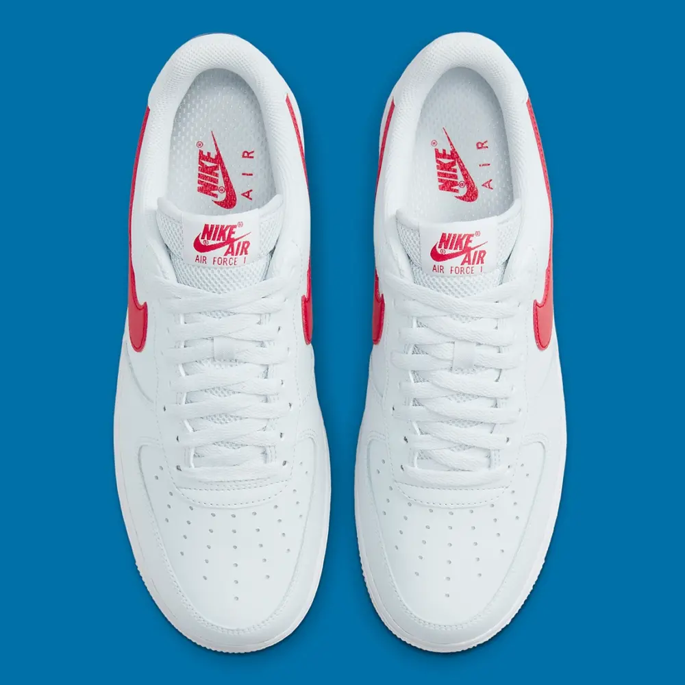Giày Nike Air Force 1 USA 'White Red' DX2660-001 - Ảnh 4
