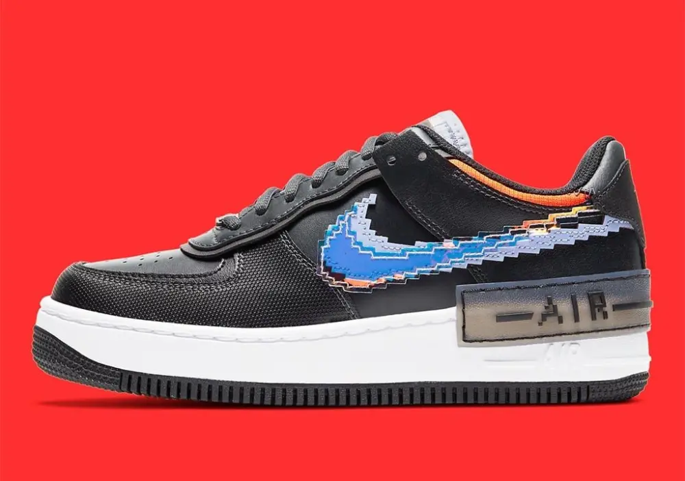 Giày Nike Wmns Air Force 1 Shadow SE 'Pixel Swoosh Off Noir' - Ảnh 7